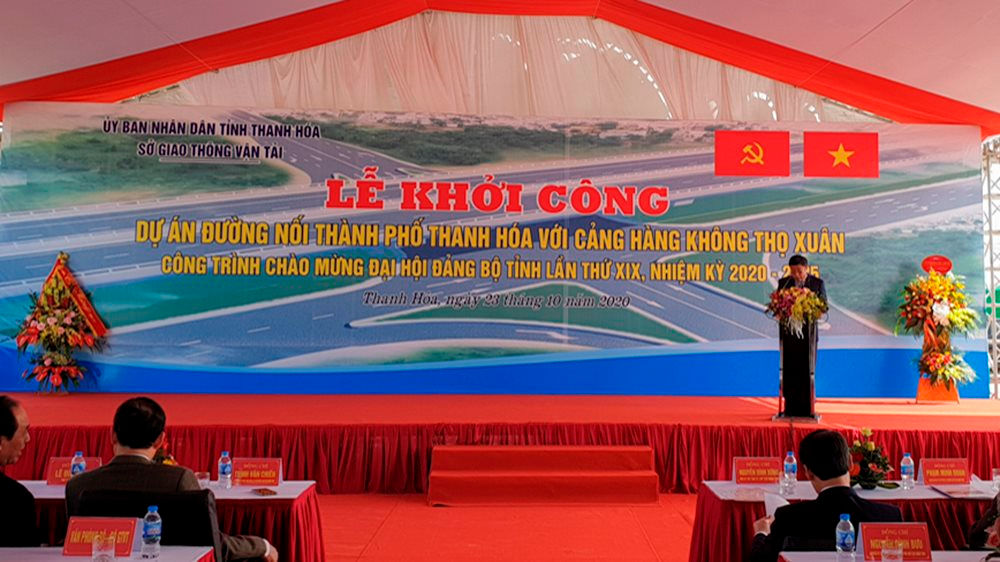 Khởi công Dự án đường nối TP. Thanh Hóa với Cảng hàng không Thọ Xuân