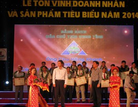 Tôn vinh doanh nhân tiêu biểu 2014 - của UBND Tỉnh Thanh Hóa